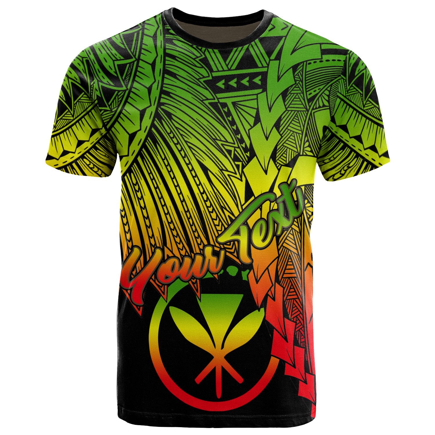 Hawaii Polynesian Custom T Shirt Tribal Wave Tattoo Reggae Unisex Reggae - Polynesian Pride