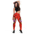 Tahiti Polynesian Custom Personalised Women's Leggings - Floral With Seal Red - Polynesian Pride