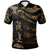 Fiji Custom Polo Shirt Polynesian Tattoo Gold Version Unisex Gold - Polynesian Pride