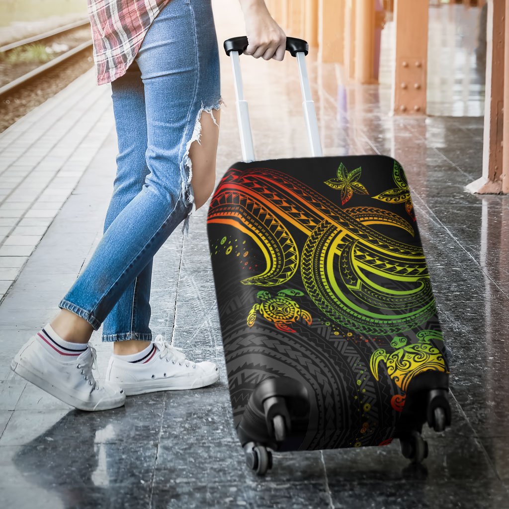 Polynesian Luggage Covers - Reggae Turtle - Polynesian Pride