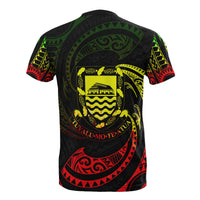 Tuvalu Polynesian T Shirt Reggae Tribal Wave - Polynesian Pride