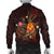 Niue Polynesian Men's Bomber Jacket - Legend of Niue (Red) - Polynesian Pride