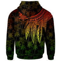 Tuvalu Hoodie Polynesian Wings (Reggae) - Polynesian Pride