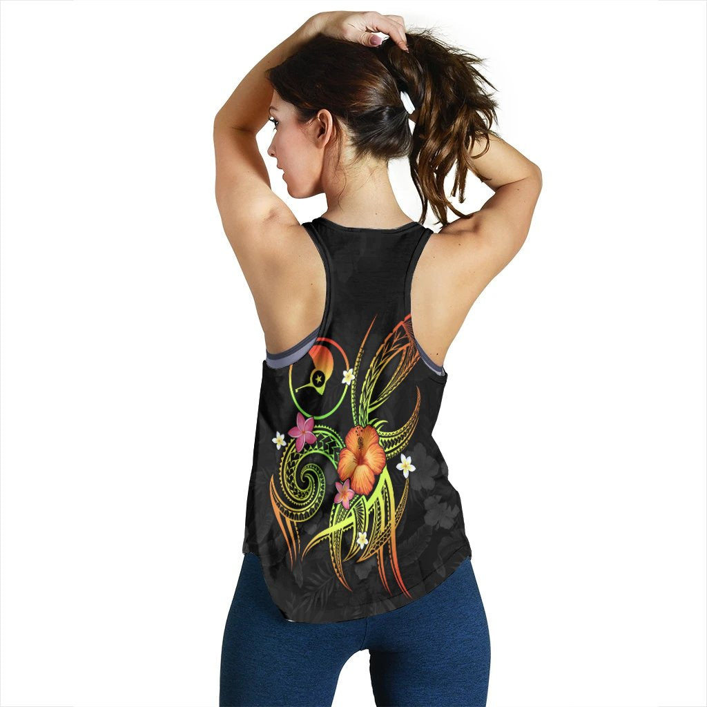 YAP Polynesian Personalised Women's Racerback Tank - Legend of YAP (Reggae) - Polynesian Pride