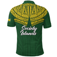 Custom Society Islands Pride Polo Shirt LT12 - Polynesian Pride