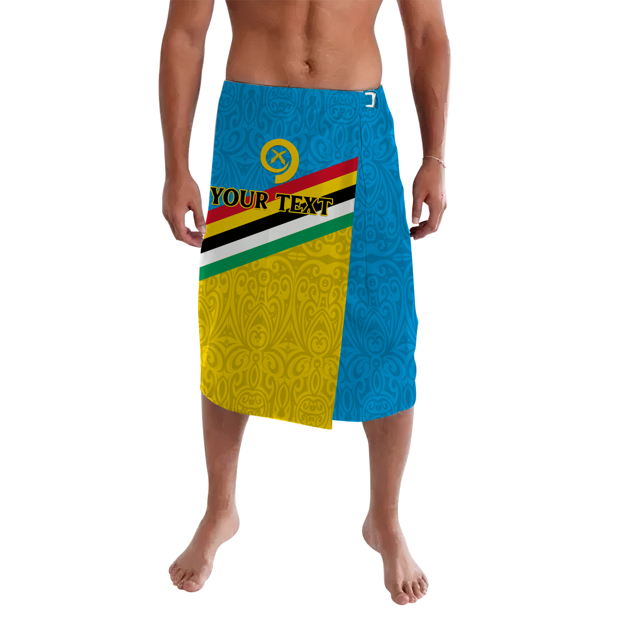 Custom Torba Vanuatu Province Lavalava Flag Style LT12 Lavalava Black - Polynesian Pride