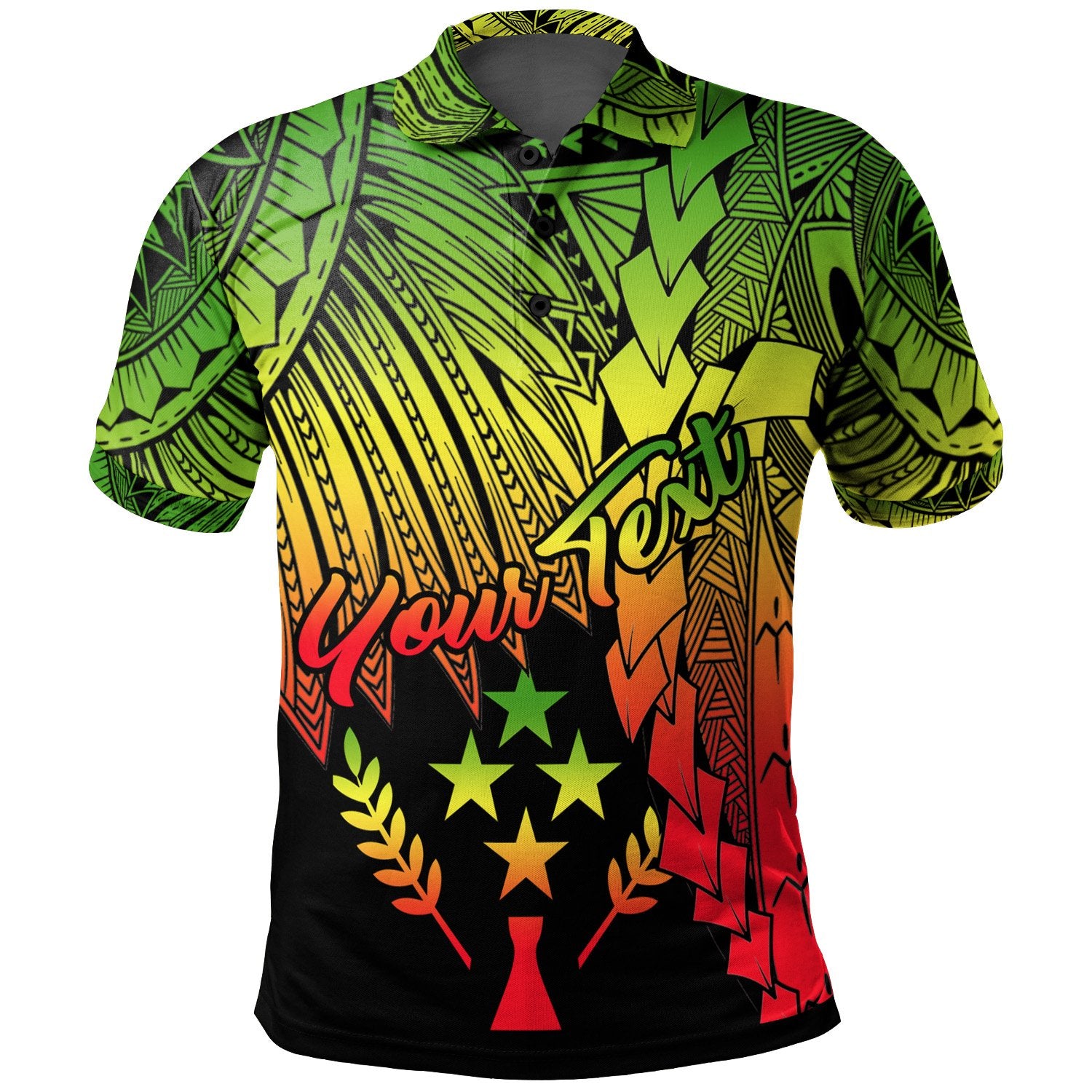 Kosrae Micronesia Custom Polo Tribal Wave Tattoo Reggae Unisex Reggae - Polynesian Pride