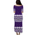 Fiji Bula Dress Tapa Purple Puletasi Dress LT14 - Polynesian Pride