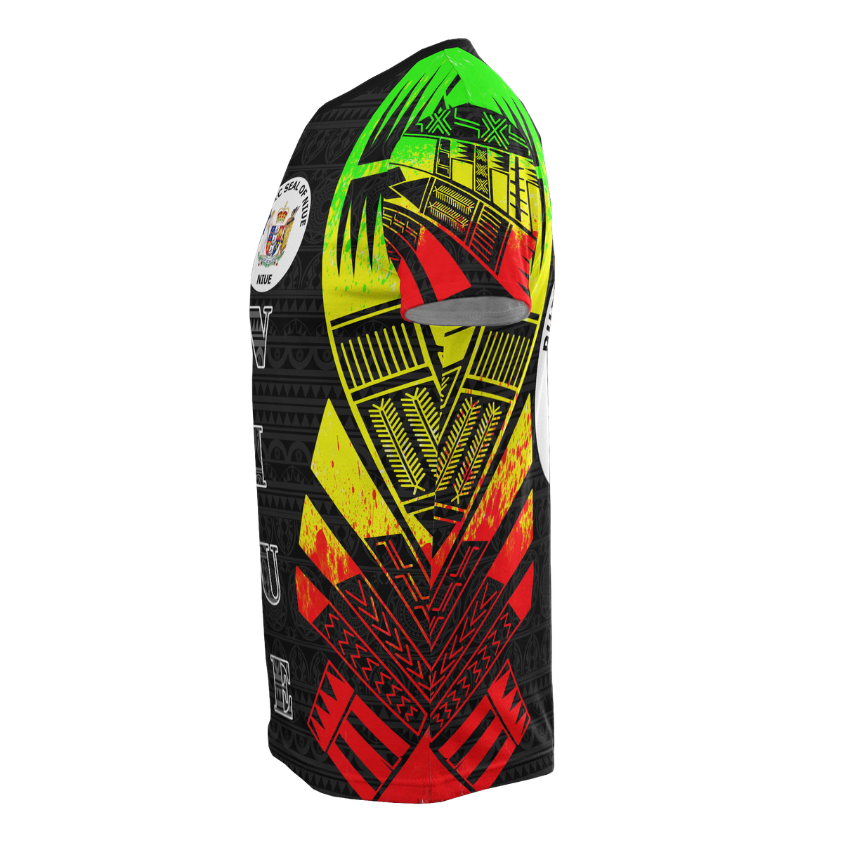 Niue T Shirt Niue Seal Polynesian Tattoo Reggae Style - Polynesian Pride