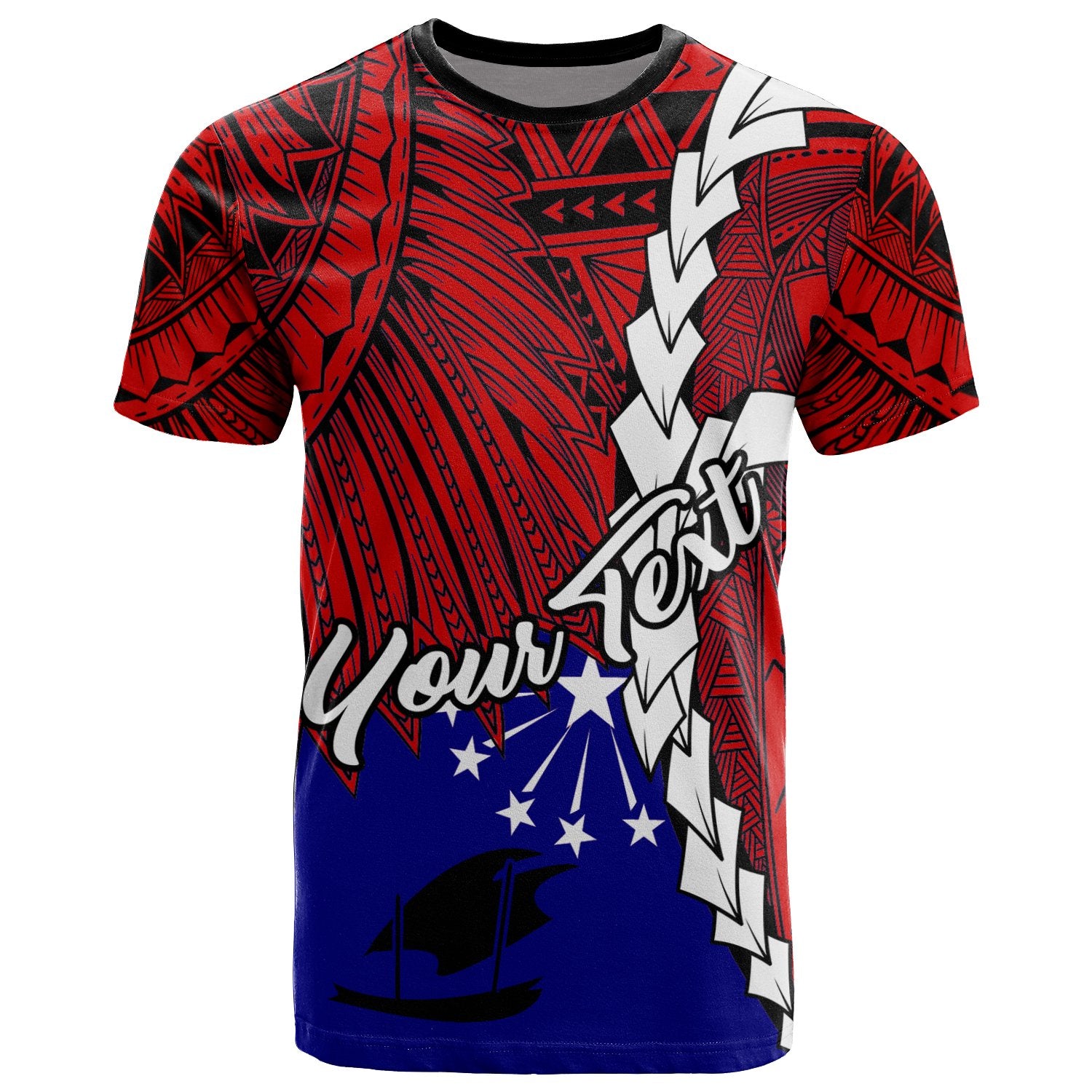 Papua New Guinea Central Province Polynesian Custom T Shirt Tribal Wave Tattoo Unisex Blue - Polynesian Pride