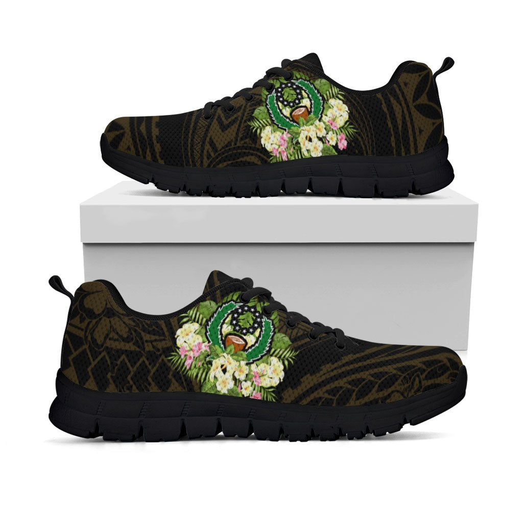 Pohnpei Sneakers - Polynesian Gold Patterns Collection - Polynesian Pride