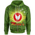 American Samoa Polynesian Zip up Hoodie Manua Flag Sunlight Unisex GREEN - Polynesian Pride