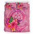 Vanutu Polynesian Bedding Set - Floral With Seal Pink - Polynesian Pride