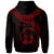 Vanuatu Polynesian Custom Hoodie Vanuatu Waves (Red) - Polynesian Pride