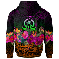 Vanuatu Hoodie Summer Hibiscus - Polynesian Pride