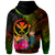 Polynesian Hawaii Kanaka Maoli Polynesian Custom Hoodie Hibiscus and Banana Leaves - Polynesian Pride