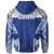 Guam Polynesian Hoodie Pattern With Seal Blue Version - Polynesian Pride