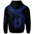 American Samoa Polynesian Custom Hoodie American Samoan Waves (Blue) - Polynesian Pride