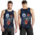 Federated States Of Micronesia Polynesian Men Tank Top - Blue Turtle Hibiscus Blue - Polynesian Pride