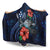 Kosrae Polynesian Hooded Blanket - Blue Turtle Hibiscus - Polynesian Pride