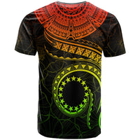 Cook Islands Polynesian T Shirt Cook Islands Waves (Reggae) - Polynesian Pride