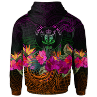 Niue Polynesian Hoodie Summer Hibiscus - Polynesian Pride