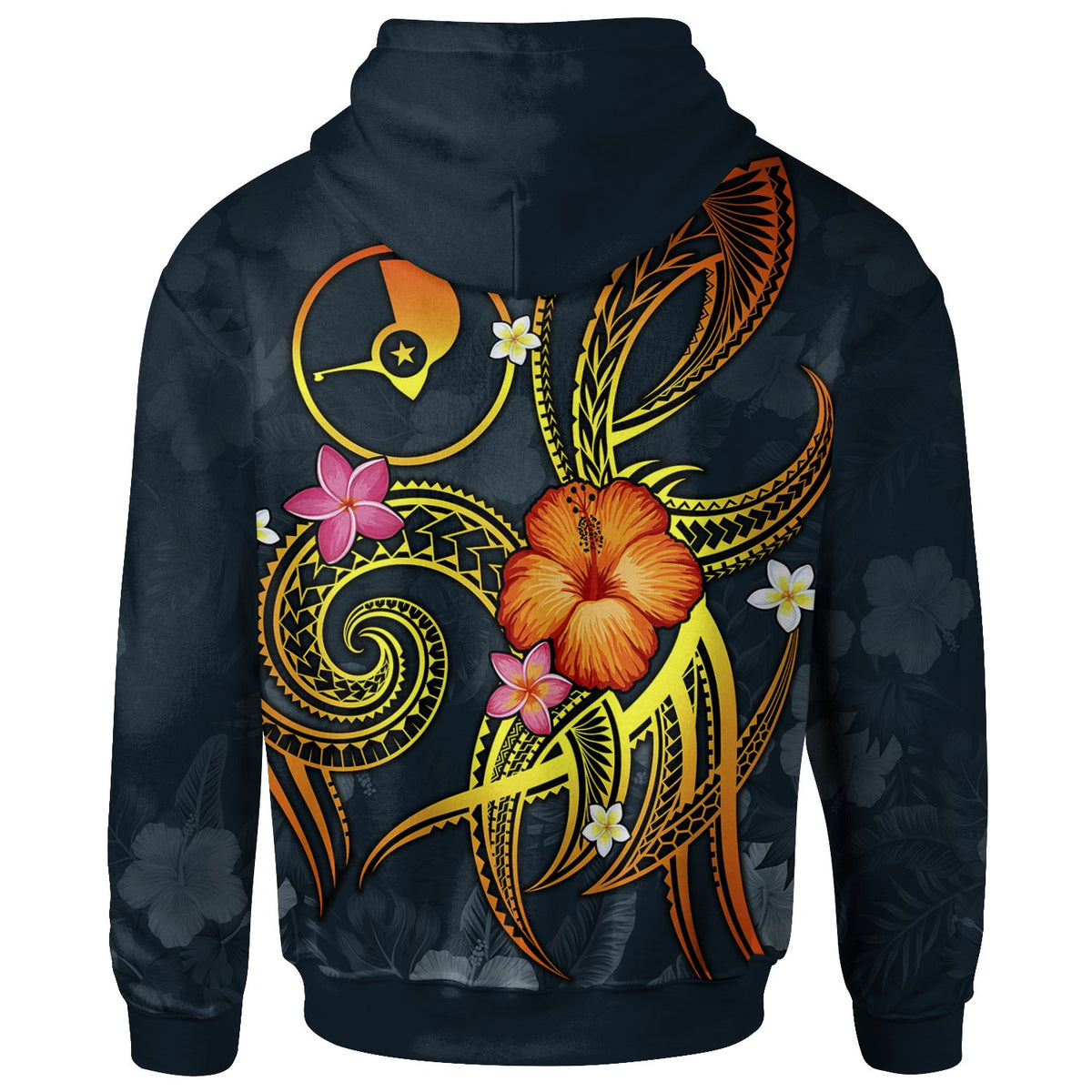 YAP Polynesian Hoodie Legend of YAP (Blue) - Polynesian Pride