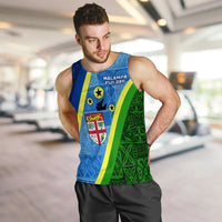 Vanuatu Malampa Fiji Day Men Tank Top - Combine Flag Design LT4 - Polynesian Pride
