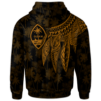 Guam Hoodie Polynesian Wings (Golden) - Polynesian Pride