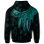 Federated States of Micronesia Zip up Hoodie Polynesian Wings (Turquoise) - Polynesian Pride