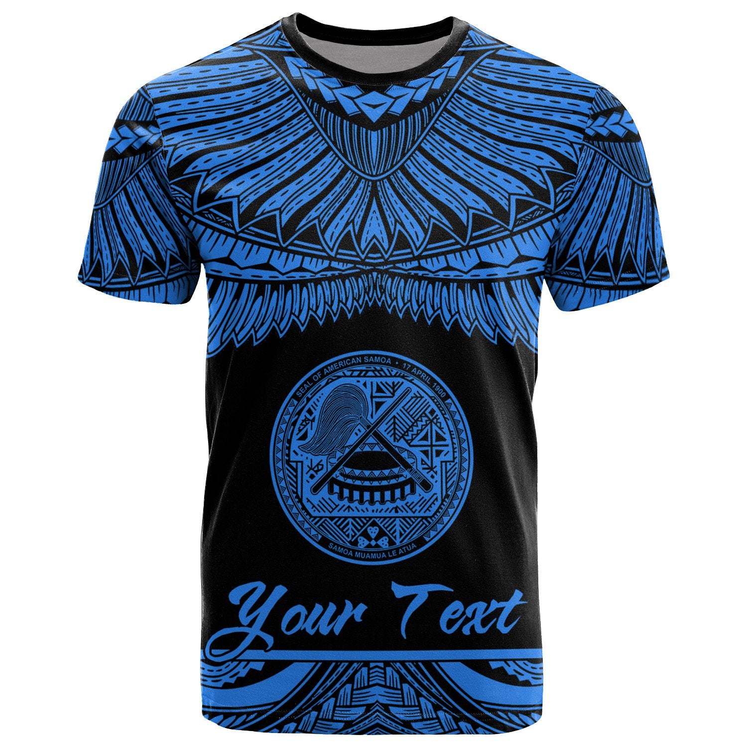 American Samoa Polynesian Custom T Shirt American Samoan Pride Blue Version Unisex Blue - Polynesian Pride