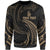 New Caledonia Polynesian Custom Personalised Sweater - Gold Tribal Wave Unisex Gold - Polynesian Pride