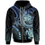 New Caledonia Custom Zip up Hoodie Blue Turtle Unisex Blue - Polynesian Pride