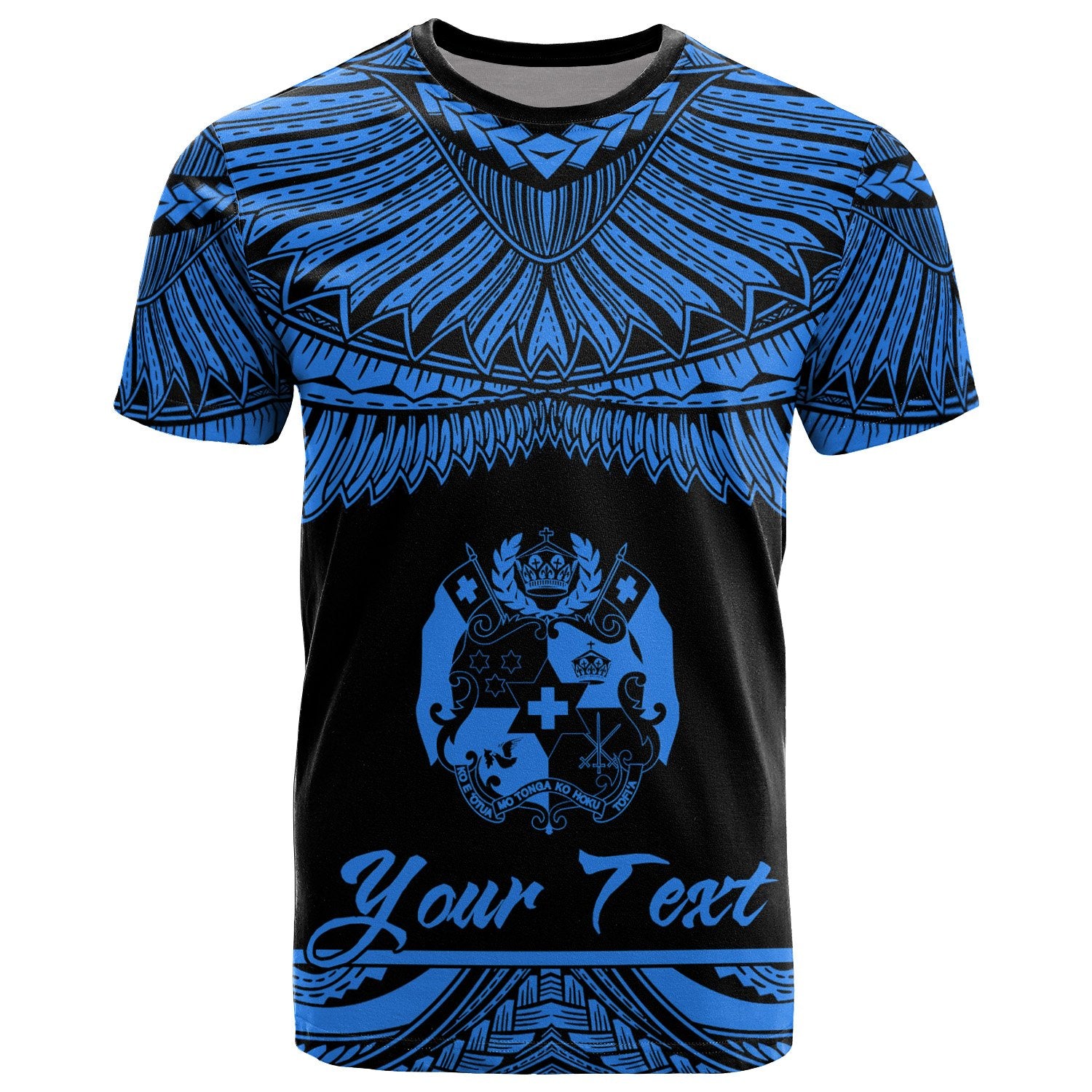 Tonga Polynesian Custom T Shirt Tonga Pride Blue Version Unisex Blue - Polynesian Pride