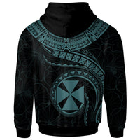 Wallis and Futuna Polynesian Hoodie Wallis and Futuna Waves (Turquoise) - Polynesian Pride