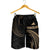 Tokelau Polynesian Men's Short - Gold Tribal Wave - Polynesian Pride