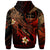 Guam Polynesian Hoodie Plumeria Flowers and Waves - Polynesian Pride