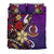 Vanuatu Bedding Set - Tribal Flower With Special Turtles Purple Color - Polynesian Pride