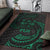 Fiji Polynesian Area Rug - Green Tribal Wave - Polynesian Pride