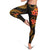 Tahiti Polynesian Women Legging - Gold Plumeria - Polynesian Pride