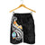 Guam Men's Short - Guam Seal Polynesian Patterns Plumeria (Black) - Polynesian Pride