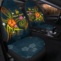 New Caledonia Polynesian Personalised Car Seat Covers - Legend of New Caledonia (Blue) - Polynesian Pride