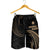 Marshall Islands Polynesian Men's Short - Gold Tribal Wave - Polynesian Pride