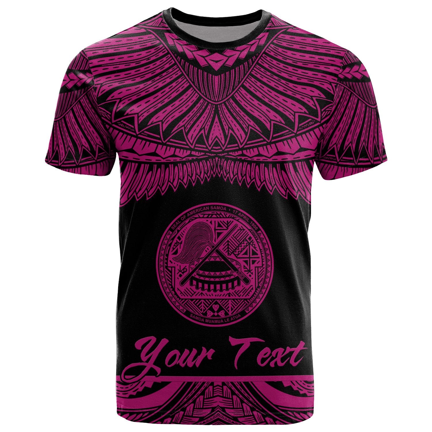 American Samoa Polynesian Custom T Shirt American Samoan Pride Pink Version Unisex Pink - Polynesian Pride