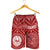 Tahiti Men's Short - Tahiti Seal In Polynesian Tattoo Style (Red) - Polynesian Pride