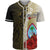 Guam Polynesian Custom Personalised Baseball Shirt - Coat Of Arm With Hibiscus Gold Unisex Gold - Polynesian Pride