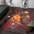 Nauru Polynesian Personalised Area Rug - Legend of Nauru (Red) - Polynesian Pride