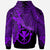 Polynesian Hawaii Hoodie Tribal Wave Tattoo Purple - Polynesian Pride