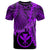 Hawaii Polynesian Custom T Shirt Tribal Wave Tattoo Purple Unisex Purple - Polynesian Pride