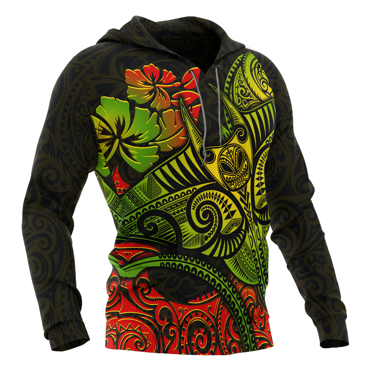 Hawaii Hoodie Polynesian Manta Ray - Polynesian Pride